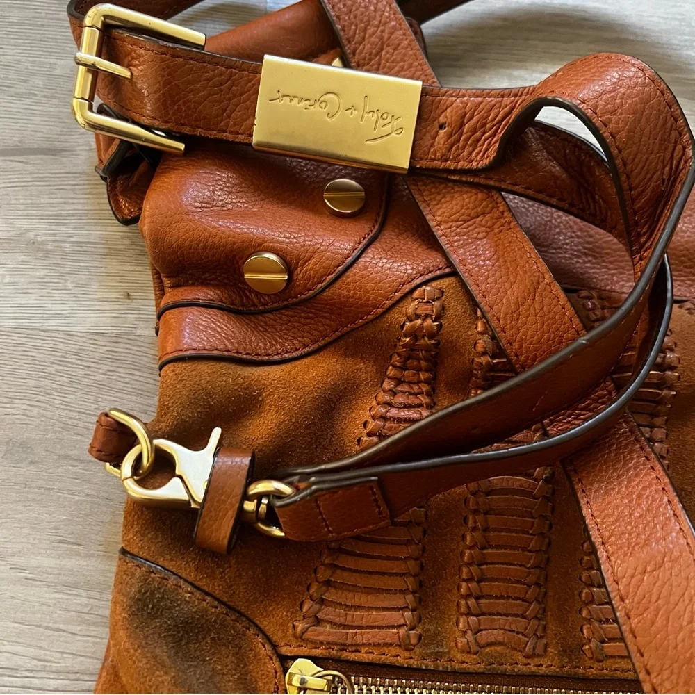Foley + Corinna Buttery Soft Leather and Suede Shoulder Bag